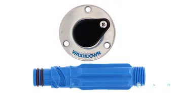 Raccord d'eau Jabsco en inox 3/4" BSP - droit